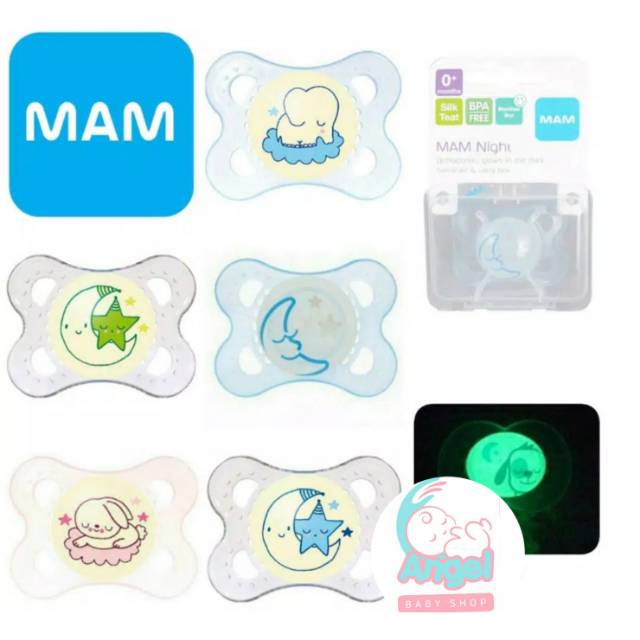 Mam pacifer nigth 0+months &amp; 6+ months 1pcs