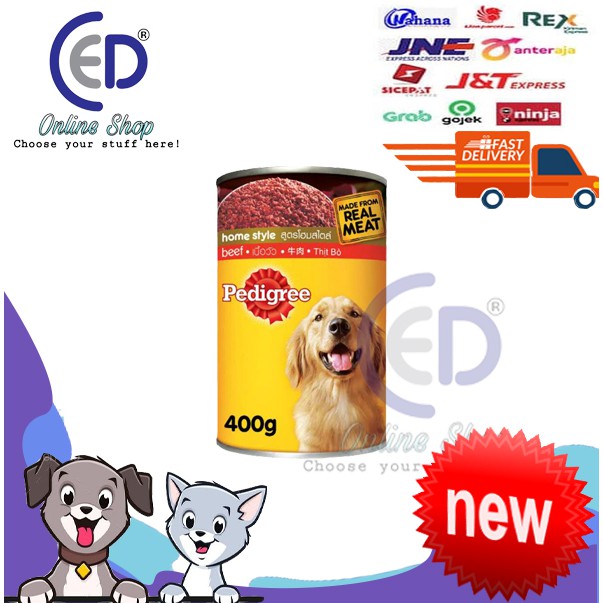 MAKANAN ANJING PEDIGREE BEEF 400GR