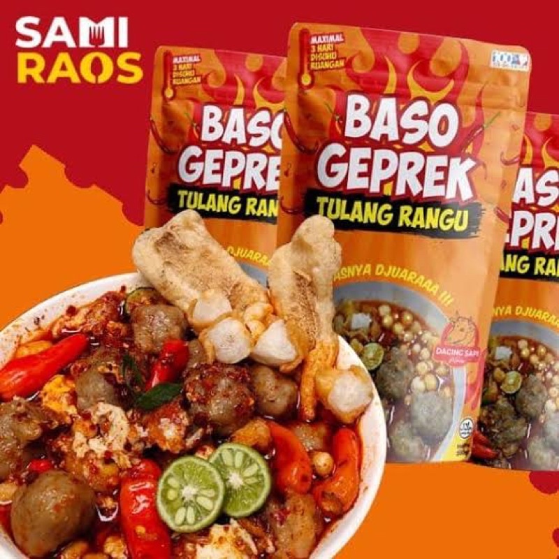 

baso aci geprek djuara dan tulang rangu