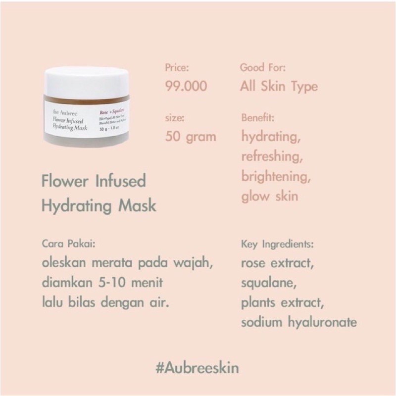 THE AUBREE Indonesia / Toner Serum Cream / Centella Botanical Ginseng / Almond Flower Even Brighter