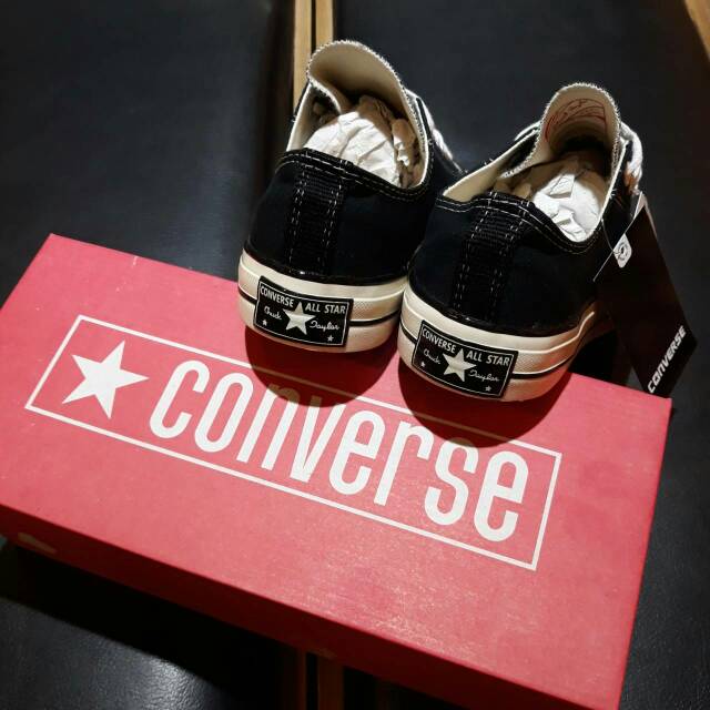 (BAYAR DI TEMPAT) CONVERSE 70s LOW BLACKWHITE PREMIUM BNIB MADE IN VIETNAM TERMURAH TERLARIS