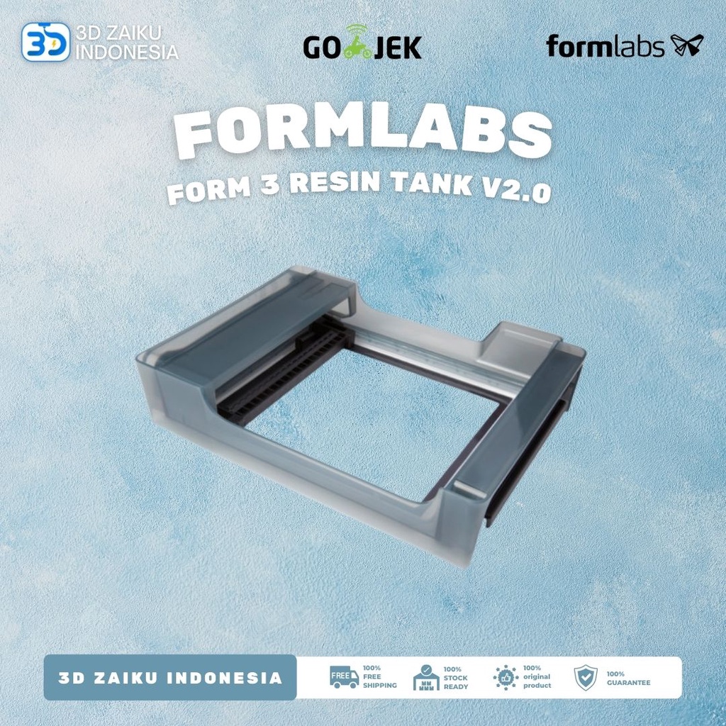 Original Formlabs Form 3 Resin Tank V2.0 for 3D Printing