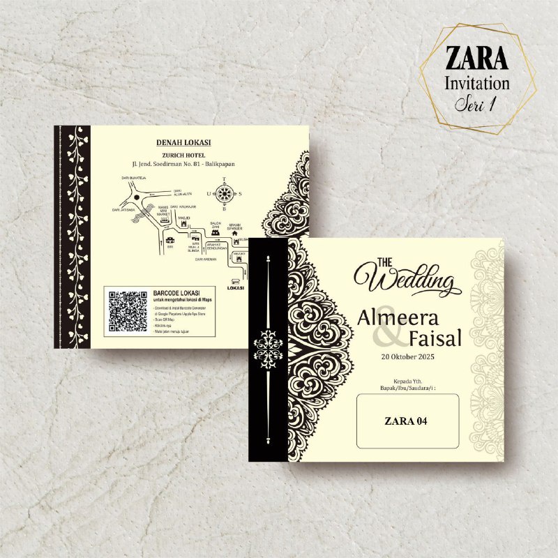 Undangan ZARA invitation