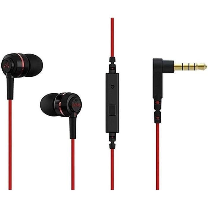 SoundMagic ES18S In Ear Sound Isolating Earphones with Mic - Red