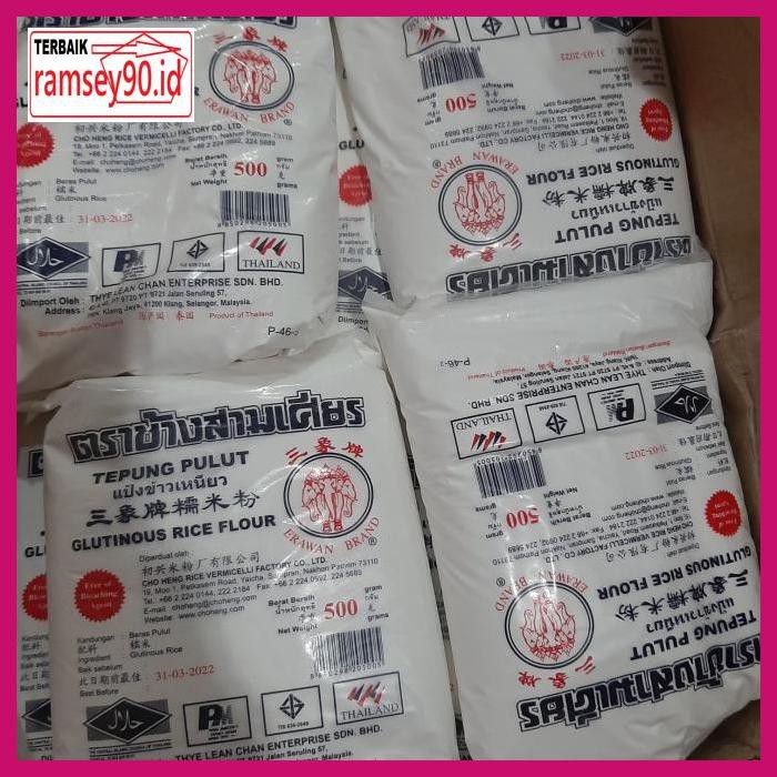 

Rytdhy- Tepung Ketan Thailand Pulut 500G / Tepung Pulut Thailand Erawan 7Utu7T-