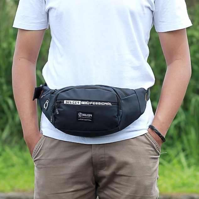 Tas Waist Bag Pria Anti Air Tas Selempang Tas Pinggang Waterproof | Belizer MR 803