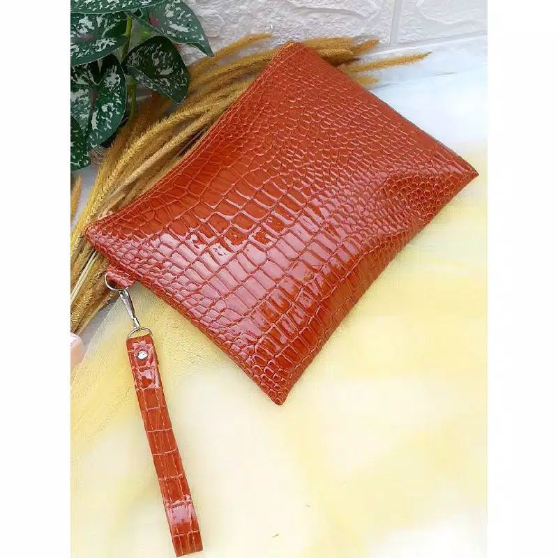 Cluth Croco Pesta Dompet Wanita Cantik Kekinian Dompet Wanita Murah