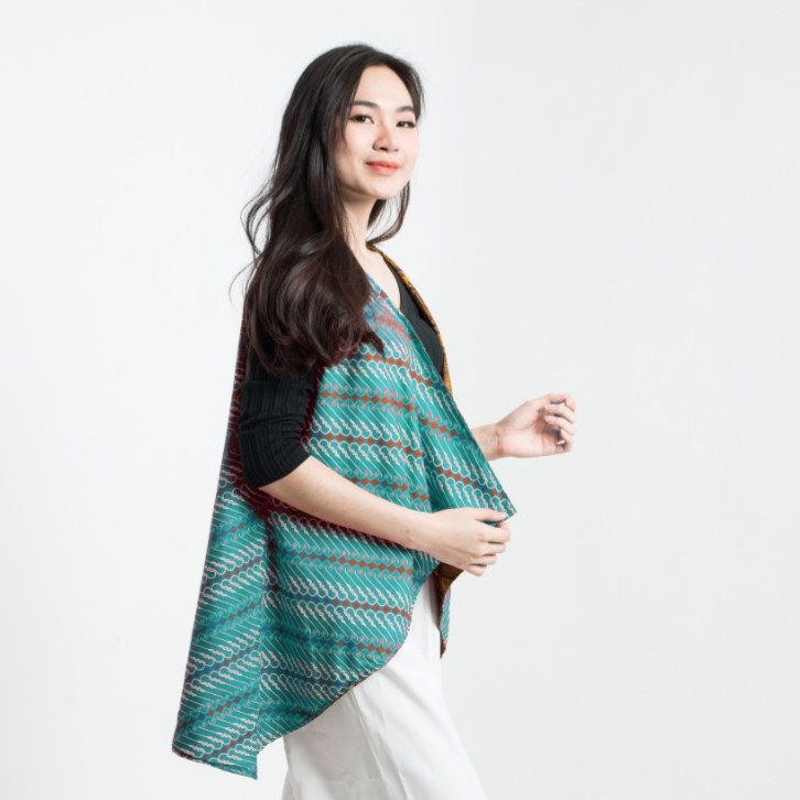 Brenda Outer  GAYA BATIK  Bolero Bulak Balik  Atasan 