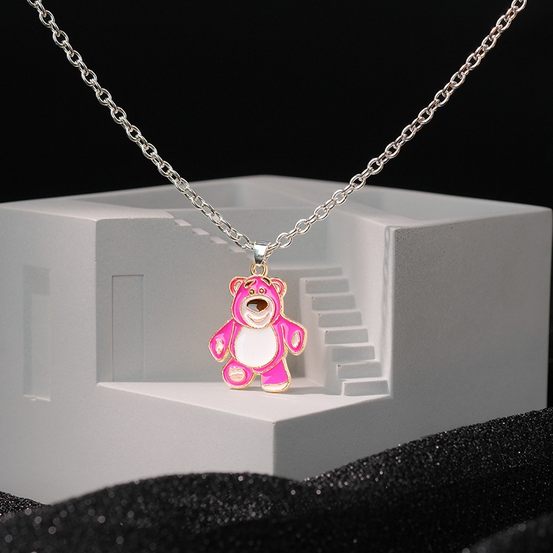 Bear Necklace Accessories Trendy Hip Hop Chain