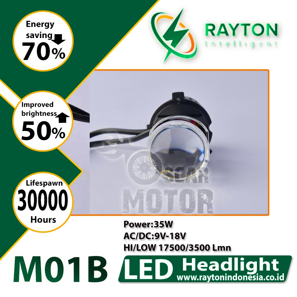 Projie Led UTAMA RAY Mini Projector Led RTD M01B H4 RTD M01B Original motor