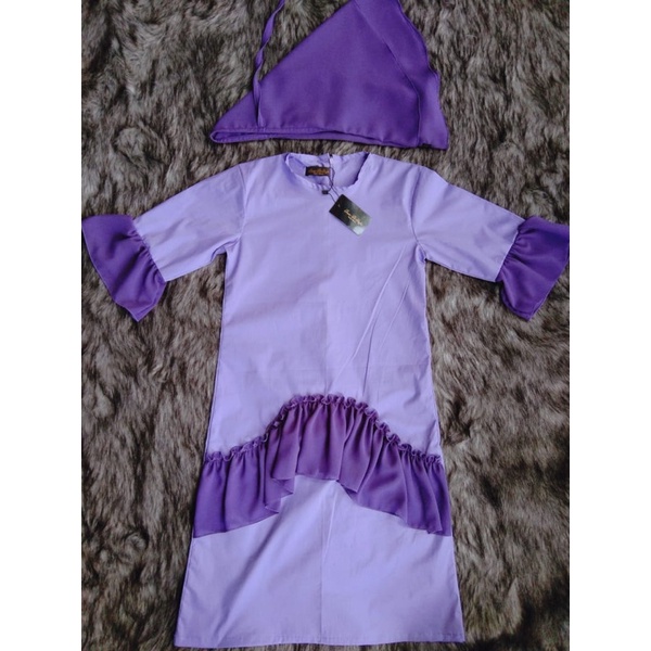 Dress hijab Ungu