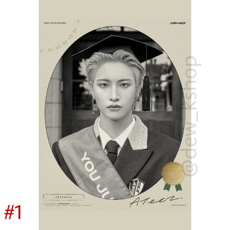 POSTER ATEEZ (SEONGHWA) - ZERO : FEVER EPILOGUE (Turbulence)
