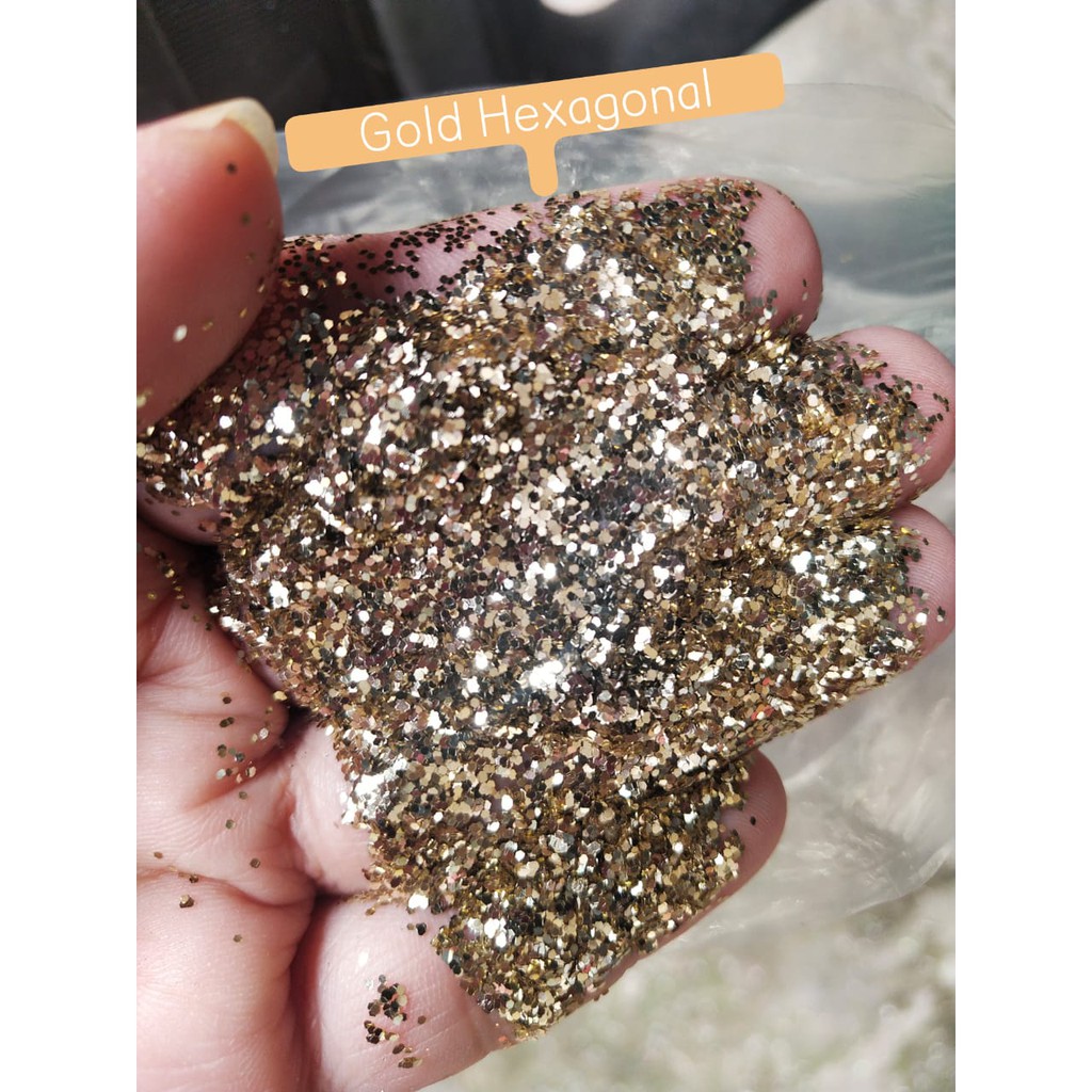 Serbuk Glitter Hexagonal 25gr/ Glitter Hexagonal