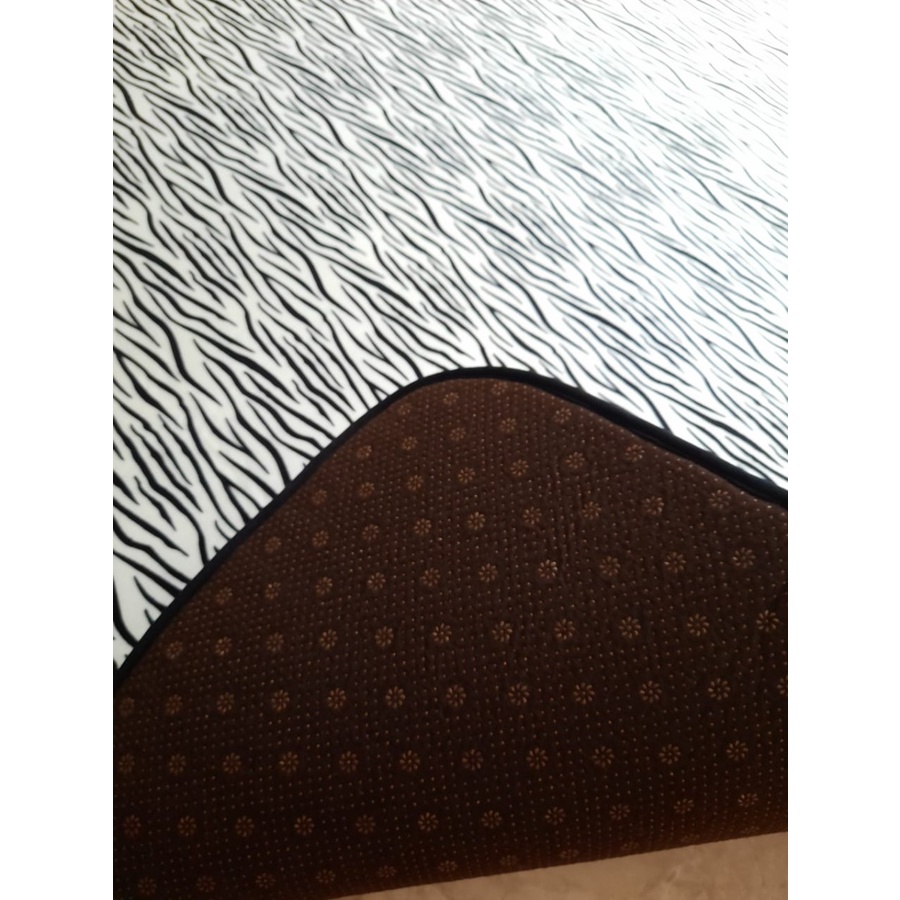 Karpet Busa FONIX Malaysia Bulu Super Lembut Anti Slip 100 x 150 Minimalis F104, Rasfur Korea-4