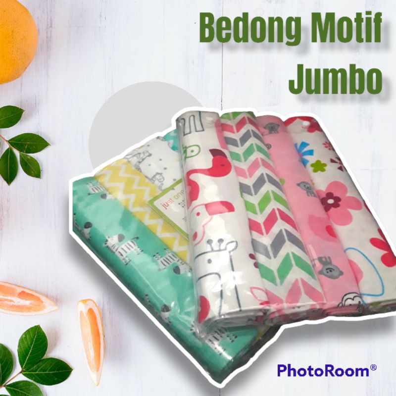 Bedong Jumbo Motif Lucu Aman Untuk Bayi Bahan 100% Polyester Harga Terjangkau