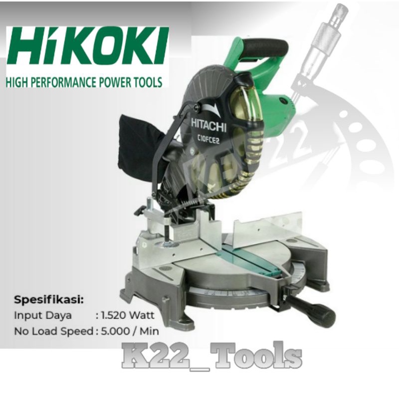 Jual MESIN GERGAJI ALUMINIUM 10" HITACHI C10FCE2 / HIKOKI C 10FCE2