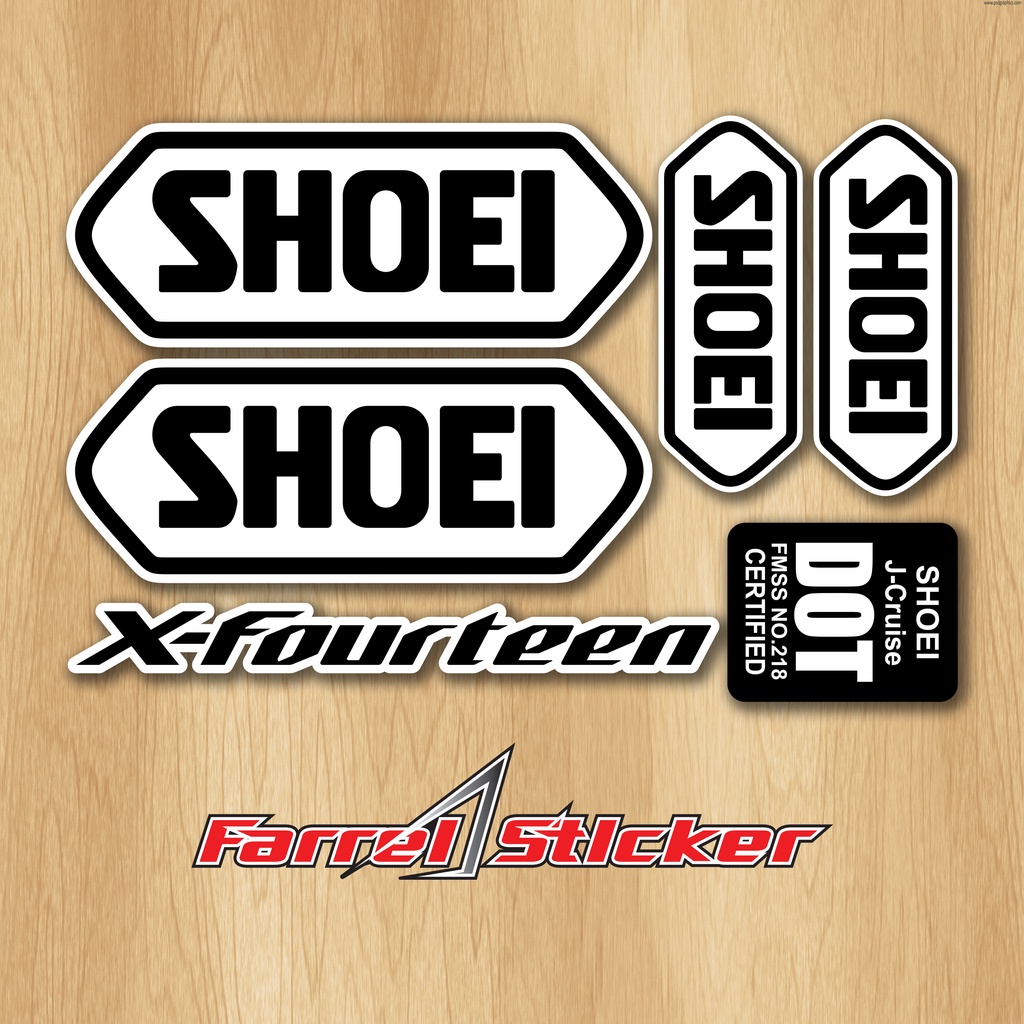 Sticker helm X Fourteen stiker Helmet SET SHOEI X-Fourteen