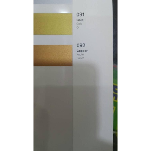 ☄ Sticker Oracal 651 Doff/Matt (Silver, Gold & Copper) ♚