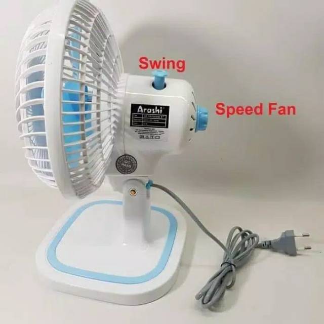 Kipas angin duduk meja ARASHI HYPERLITE general fan 8 inci AR 138