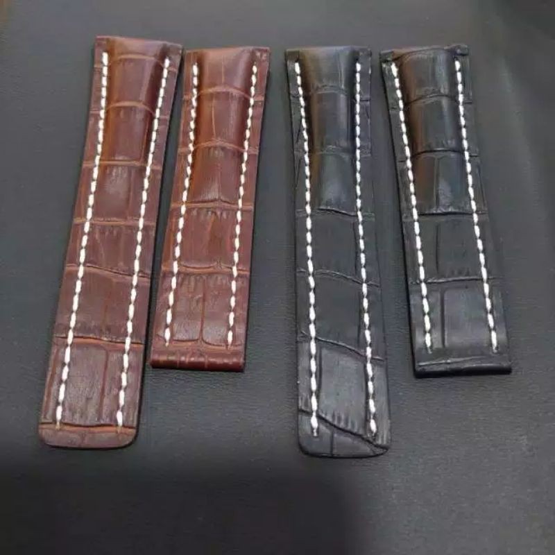 TALI KULIT JAM TANGAN ASLI merek BREITLING