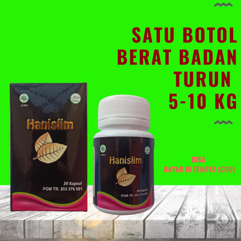 TERLARIS Hanislim Penurun Berat Badan Obat Pelangsing Penahan Nafsu Makan Pembakar Lemak pelangsing 