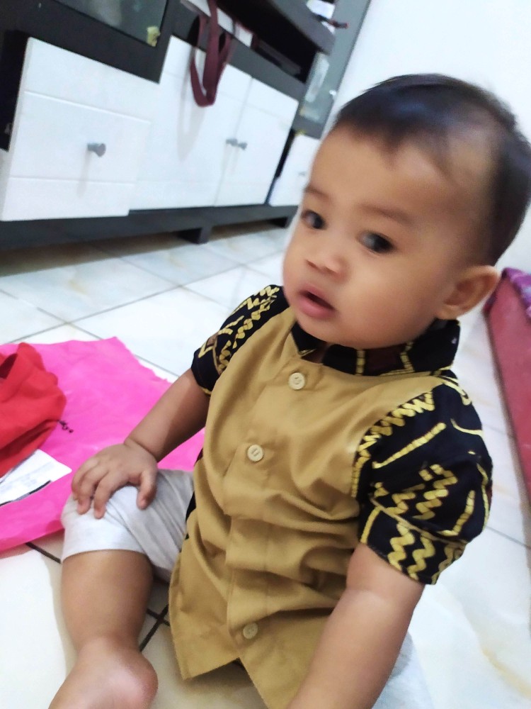 Po Batik Anak & Ayah Lengan Pendek