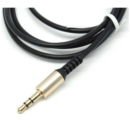 Kabel AUX Audio Extender Jack 3.5mm Male to Male HiFi Bentuk L 1M