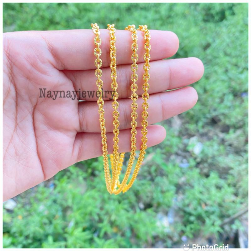 Kalung koin 91 warna 24k