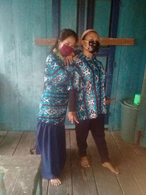 Hem Batik Songket Gamis Meisya Songket Rempel Miring Couple Batik Songket