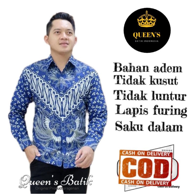 Baju batik Baju batik solo Baju batik pria Baju batik pria lengan panjang Baju batik premium Baju ba