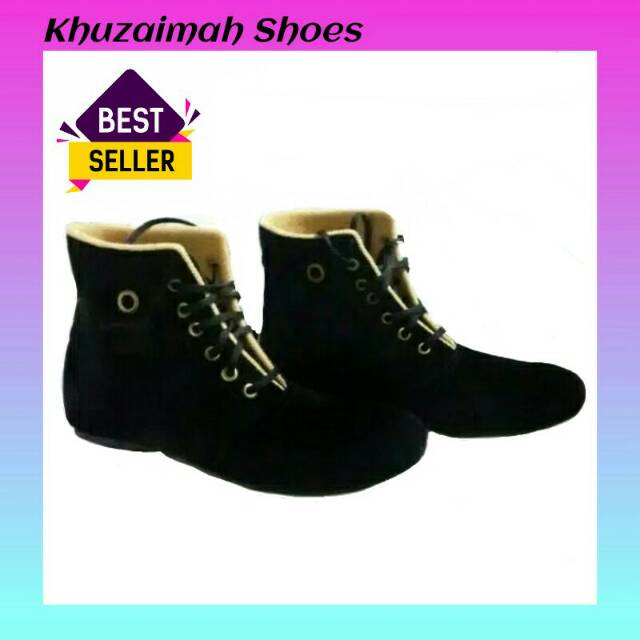 Retro Sponge Cake Tebal Bawah Harajuku Martin Boots Wanita Inggris Angin Musim G