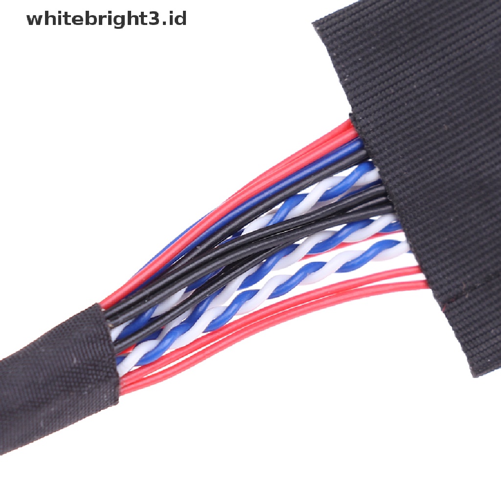 (whitebright3.id) 1pc Kabel LVDS 40 Pin 1 Channel 6 Bit LED LCD Untuk Display