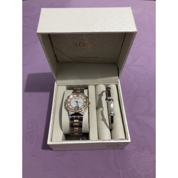 Jam tangan bonia swarovski original