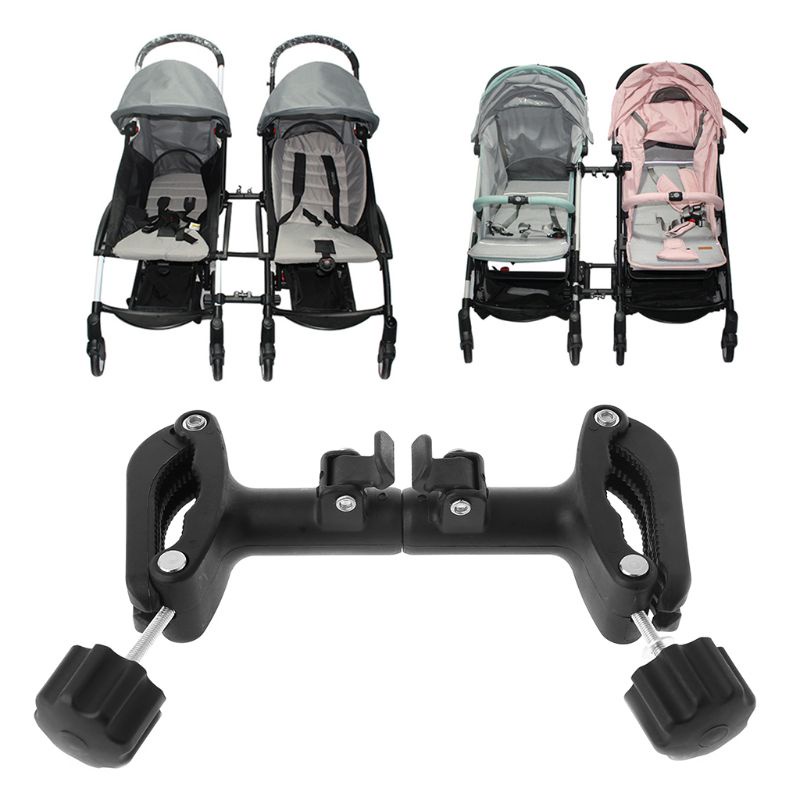 Mary 3Pcs / Set Konektor / Sambungan / Sambungan / Linker Stroller Bayi Twin Adjustable Untuk Outdoor