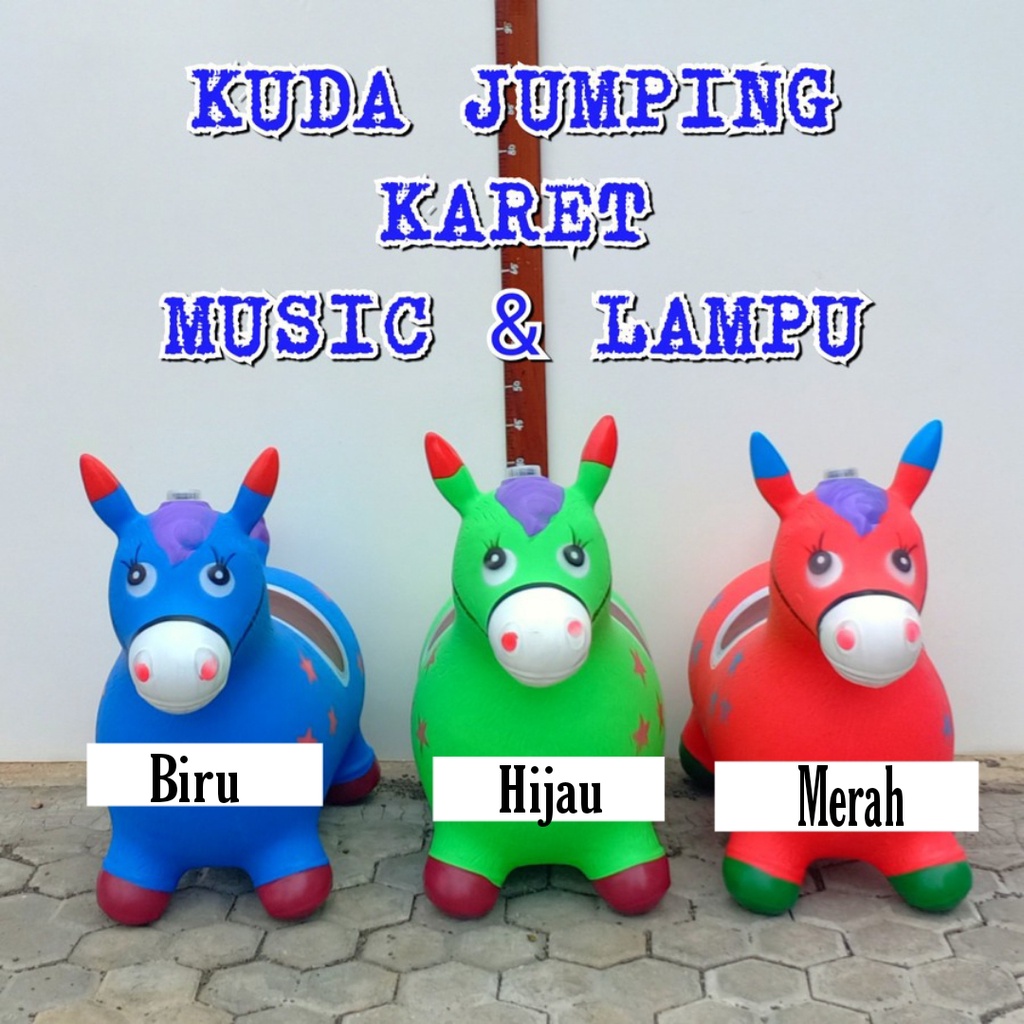 Jumping Animal / Kuda Kudaan Karet ( ada suara dan lampu )