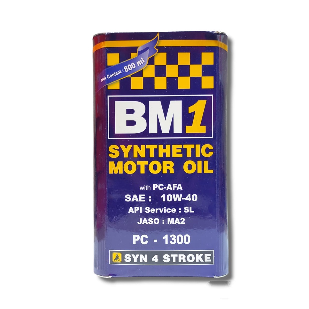 OLI MOTOR BM1 SYNTHETIC 4T PC-1300 800ML 10W-40 SL ASLI BEBEK SPORT