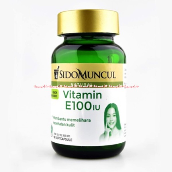 Sidomuncul Natural Vitamin E100 iu 50Kapsul Memelihara Kesehatan Kulit Halus Mulus Sido Muncul Vit E