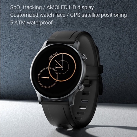 Haylou Smartwatch RS3 LS04 5ATM Jam Tangan Waterproof with GPS dan O2