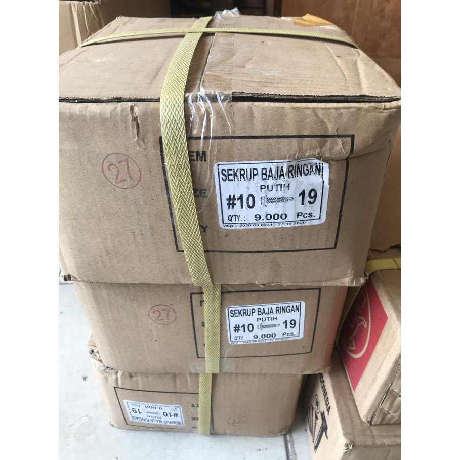 READY STOK SEKRUP BAJA RINGAN STEEL/SEKRUP ROOFING 10 X 19 /SCREW/SKRUP/BAJA CURA