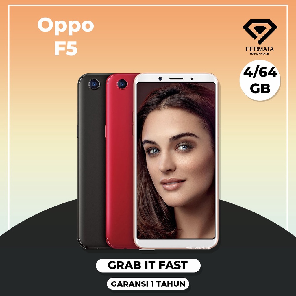 OPPO F5 4/64GB GARANSI 1 BULAN