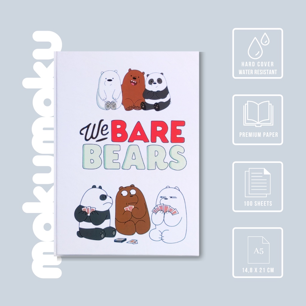 

Buku Tulis / Notebook Hardcover We Bare Bears - Togerher