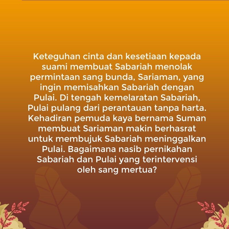 BUYA HAMKA - Sabariah - Gema insani buku novel bacaan non fiksi umum dewasa agama islami muslim-4