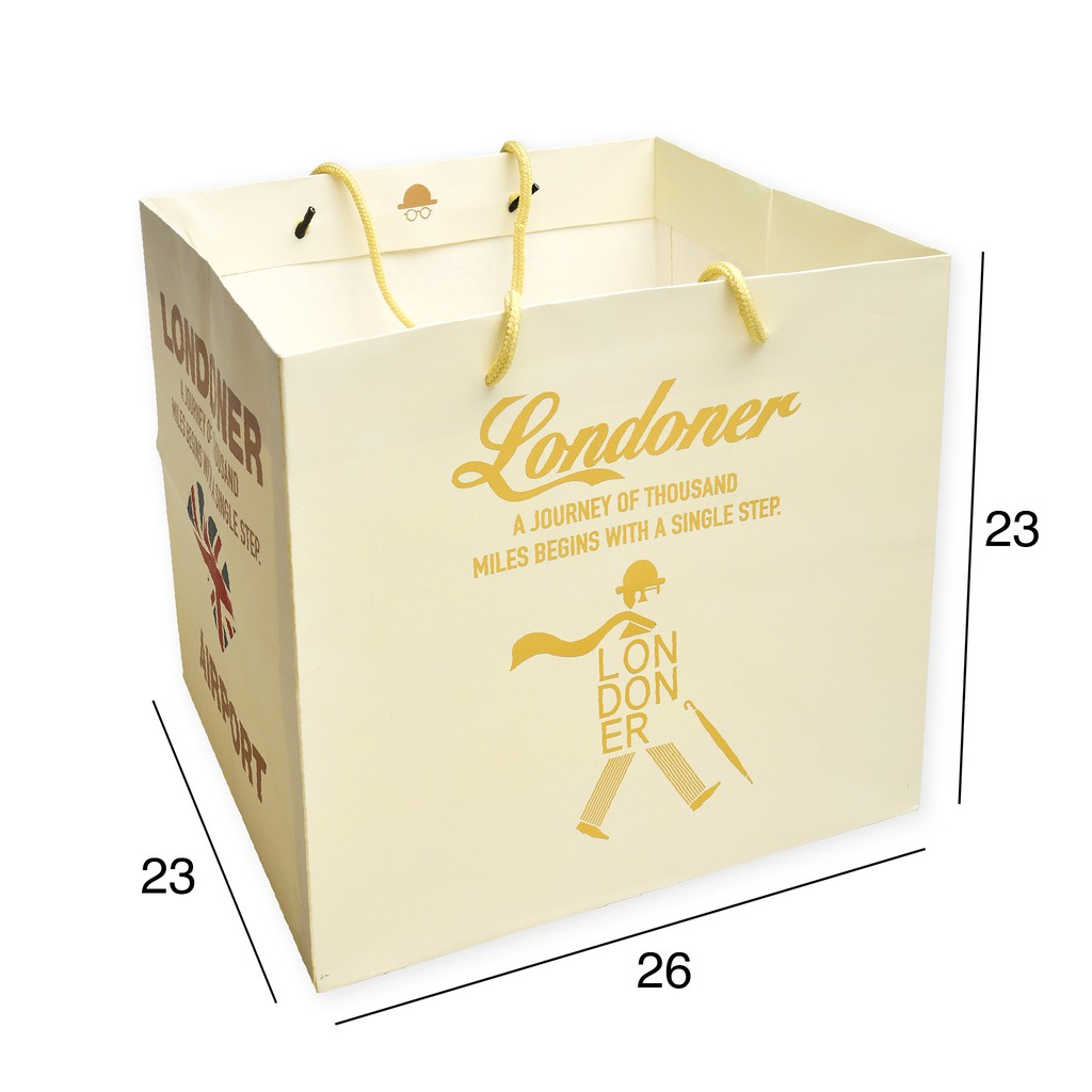 

Scoop Kantong Kertas / Paper Bag Gold Londoner 26x23x26cm 62231201