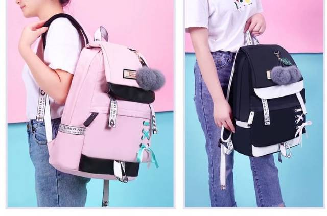 Tas Backpack Schoolgirll Fashion Korea Terbaru Version Harajuku Ulzzangg High