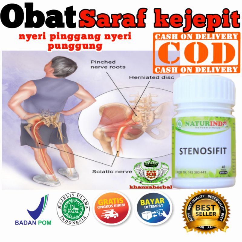 Obat herbal syaraf saraf terjepit kejepit nyeri sendi sakit pinggang betis bokong encok ampuh herbal-1
