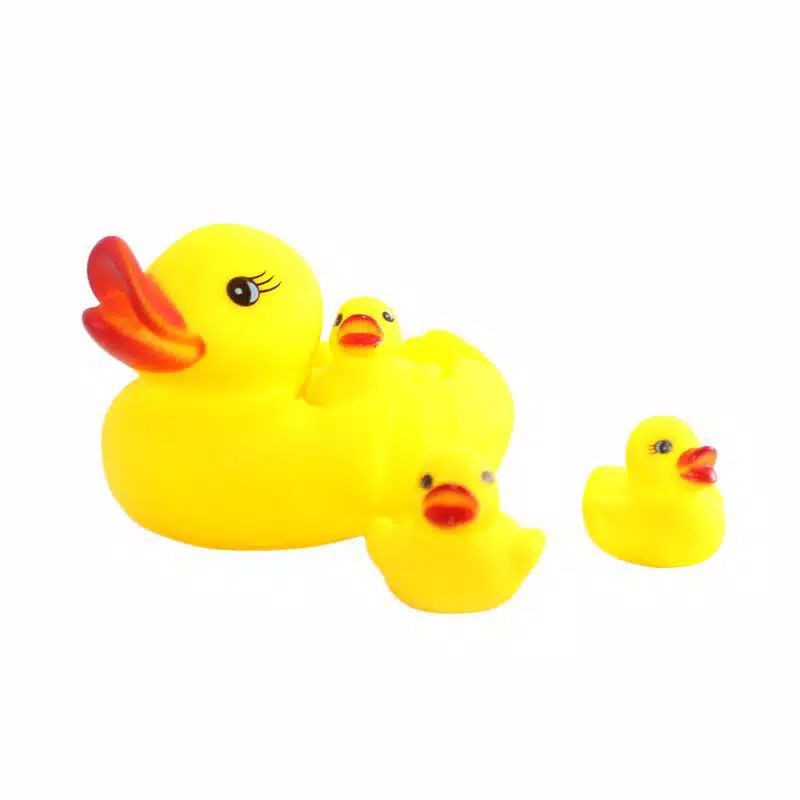 mainan mandi bebek 4 in 1 mainan vynil bunyi bebek toys vinyl mainan bayi anak mandi set besar vb4