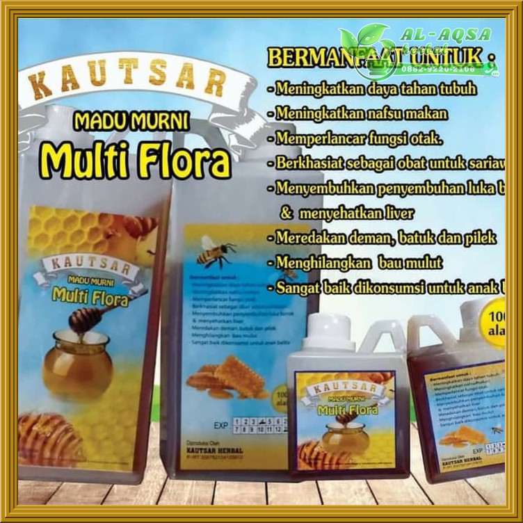 

Madu Murni Multi Flora Kautsar 1000 Gram - Madu Multiflora Asli
