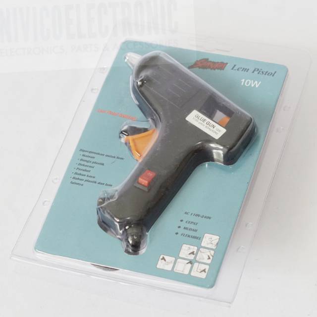 Lem tembak gluegun Samurai 10 watt switch