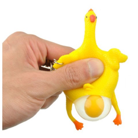 [SQUISHY LUCU] - Squishy Anti Stress Model Ayam Bertelur Turkey Egg - XYL011 - Yello