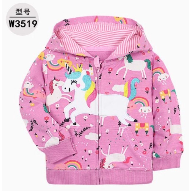 jaket bayi import 9 bulan - 3 tahun high quality anak hoodie topi bogor murah baby kado hadiah lahiran baru lahir newborn perempuan lucu-B